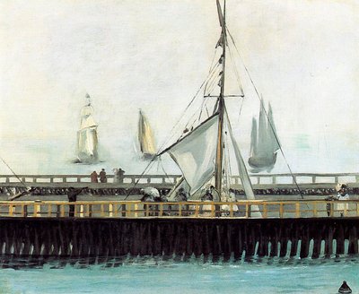 The Pier at Boulogne by Édouard Manet